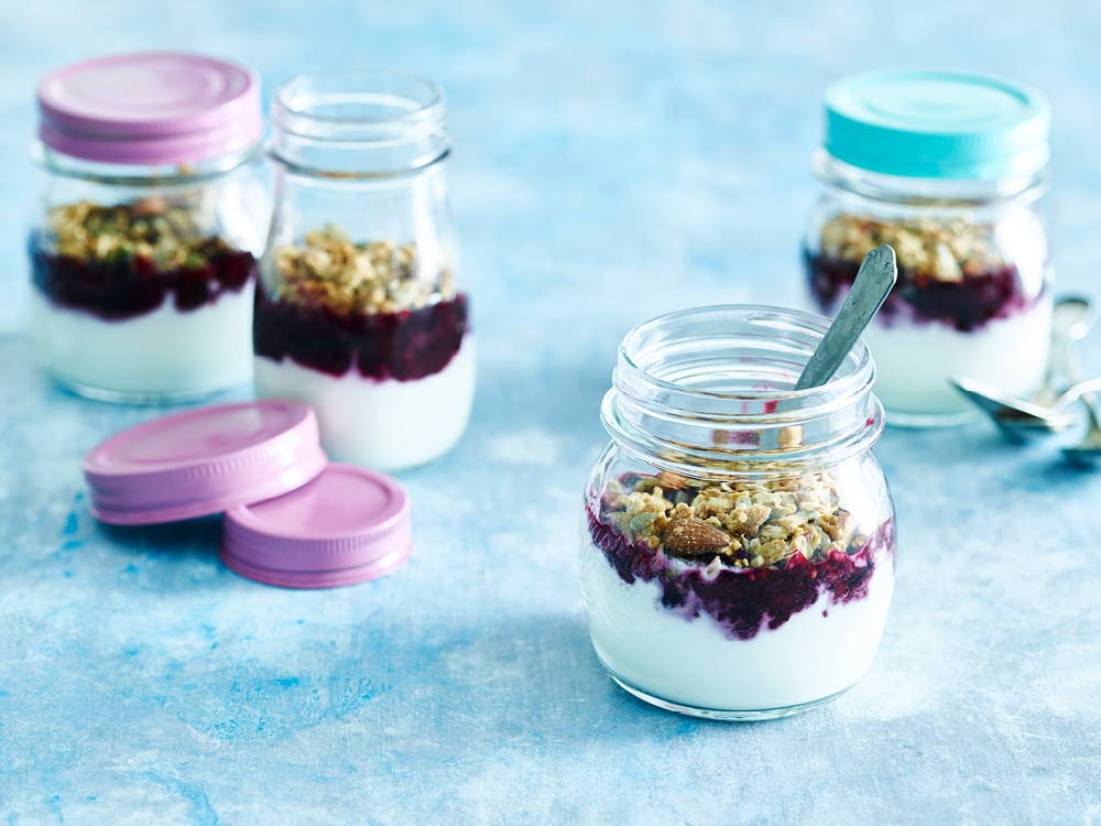 Blackberry Jam Yogurt Cups Savory