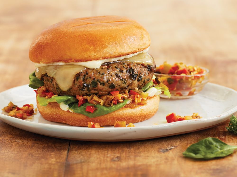 Shady Brook Farms® Greek-Style Turkey Burger | Savory
