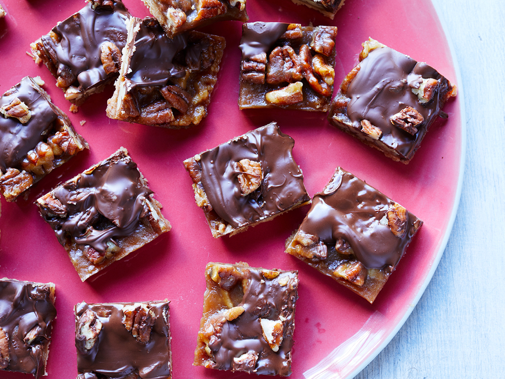 Pecan Pie Turtle Squares | Savory