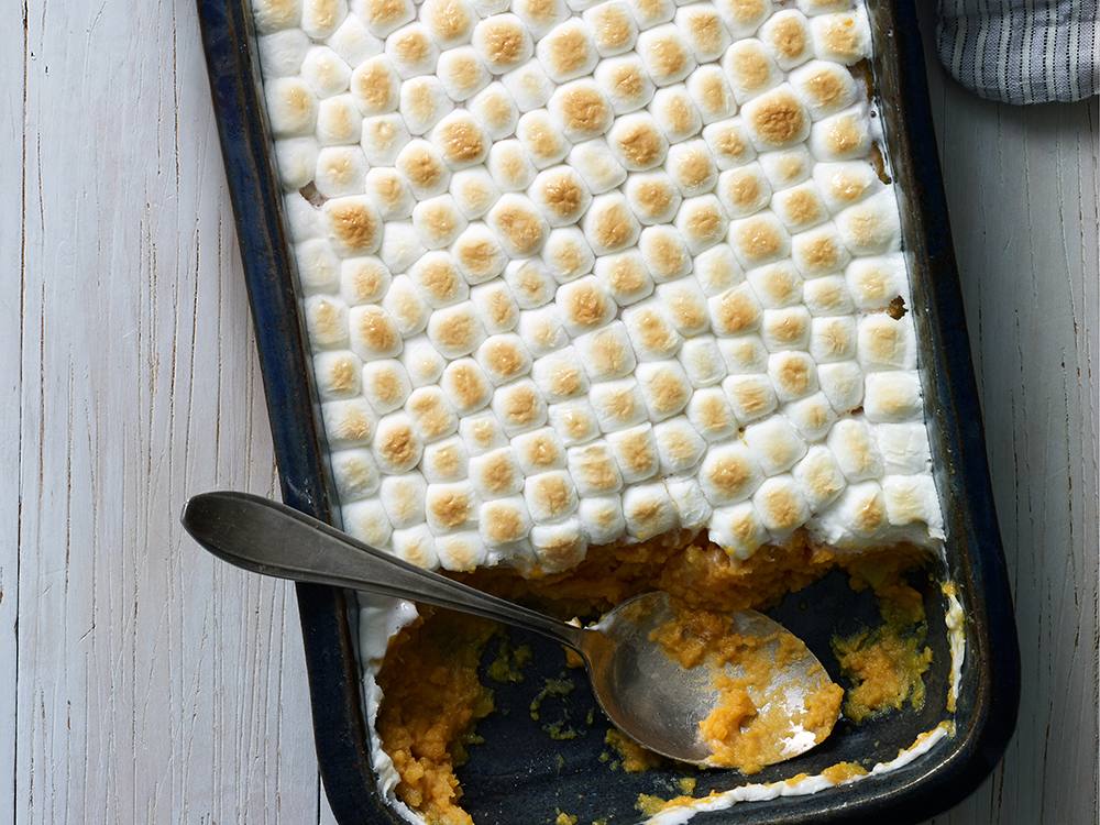 Sweet Potato Casserole with Marshmallows | Savory