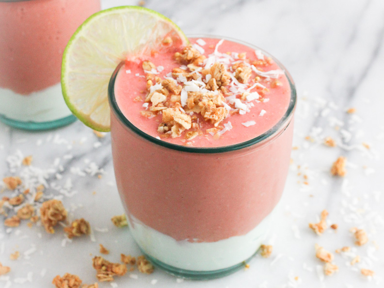 Mango Berry Smoothie Parfait | Savory