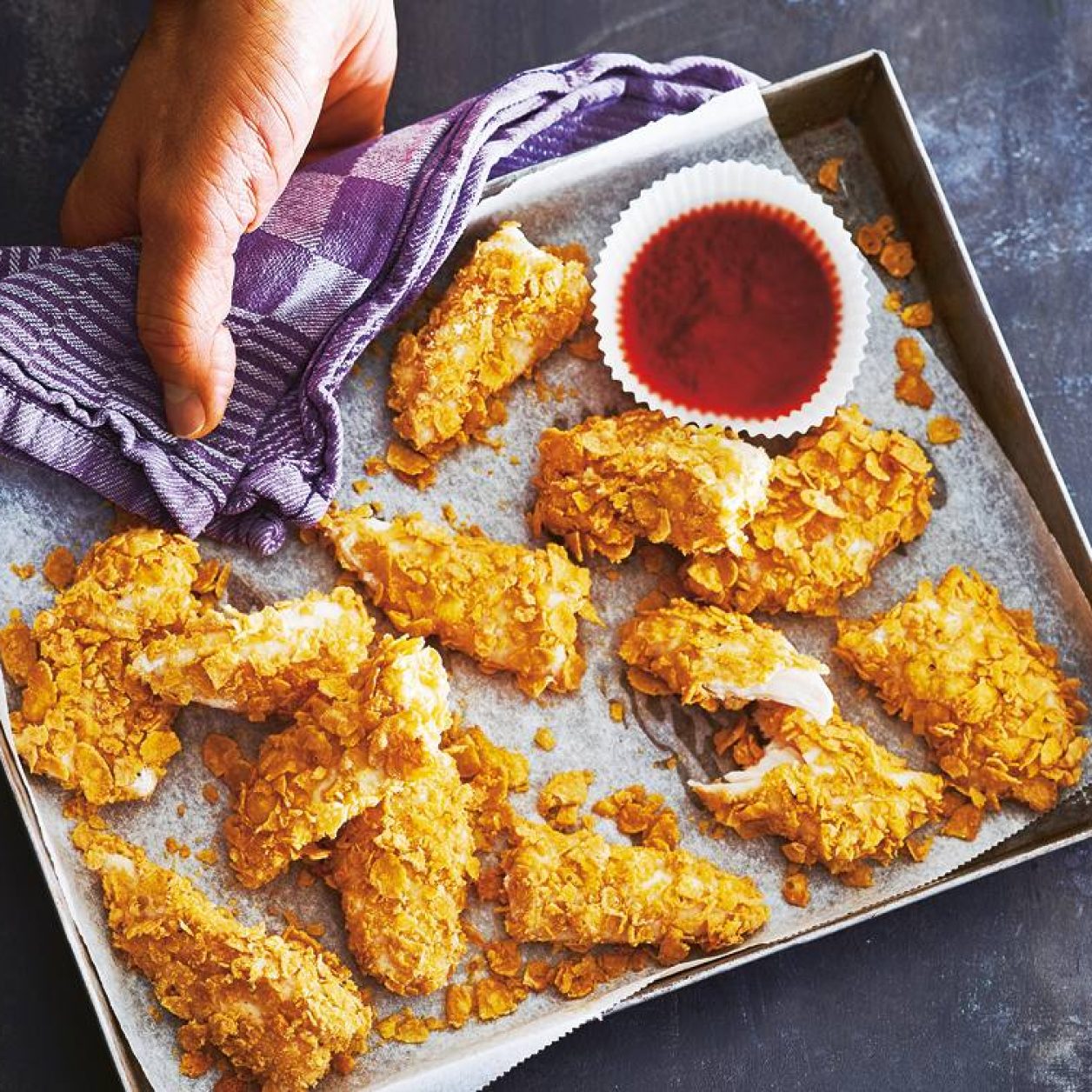 Corn FlakeCrusted Chicken Tenders Savory