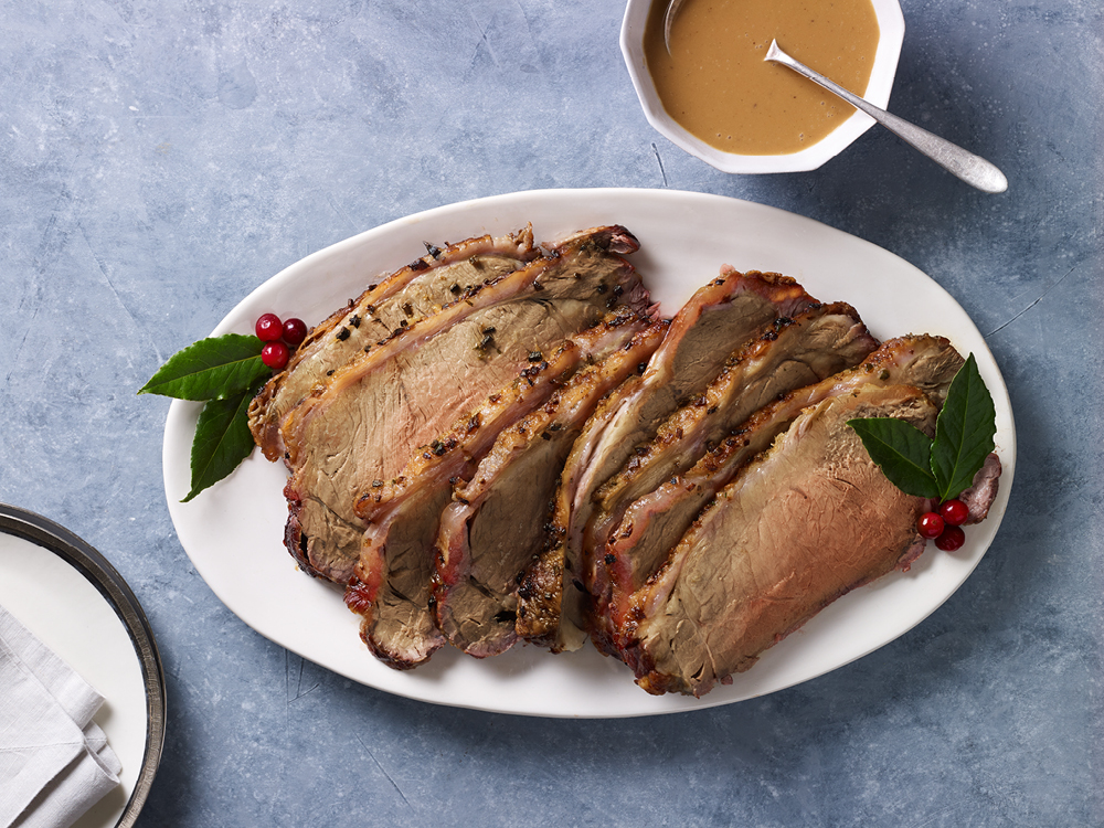 Strip Roast with Tarragon White Wine Sauce | Savory