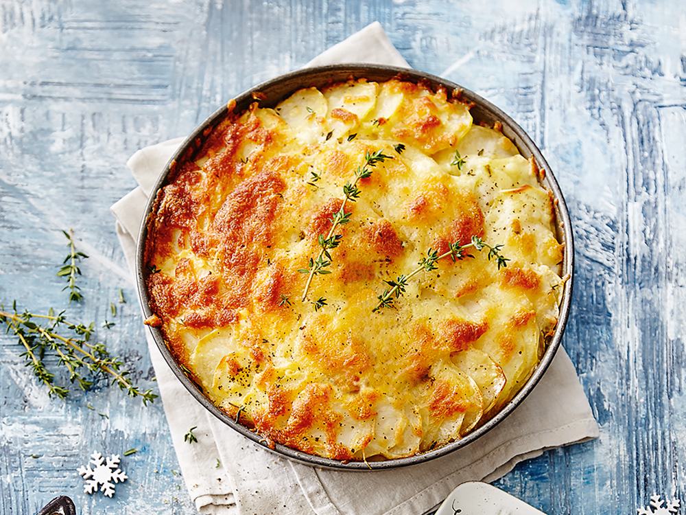 Scalloped Potatoes and Parsnips with Thyme | Savory