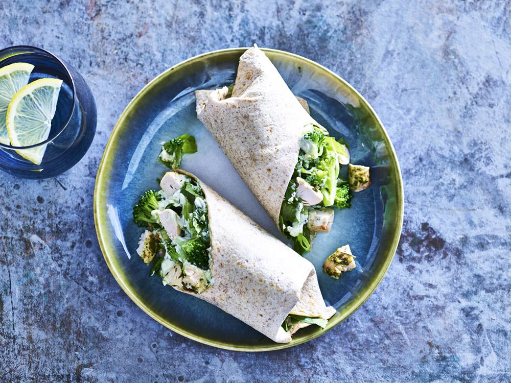 Broccoli and Chicken Wraps | Savory