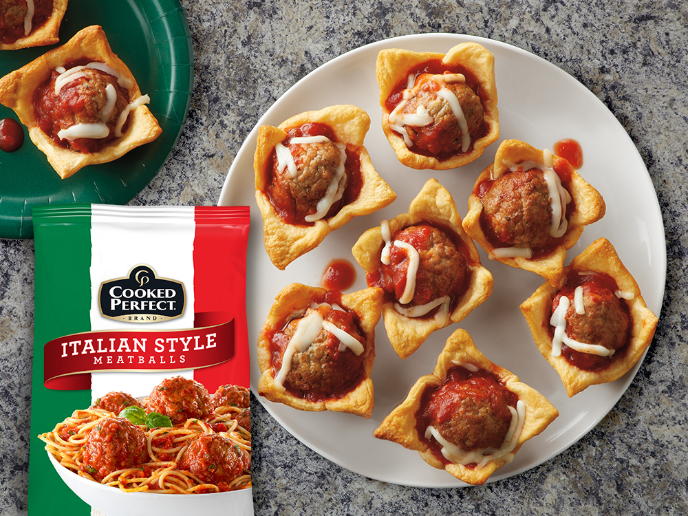 Cheesy Meatball Cups | Savory