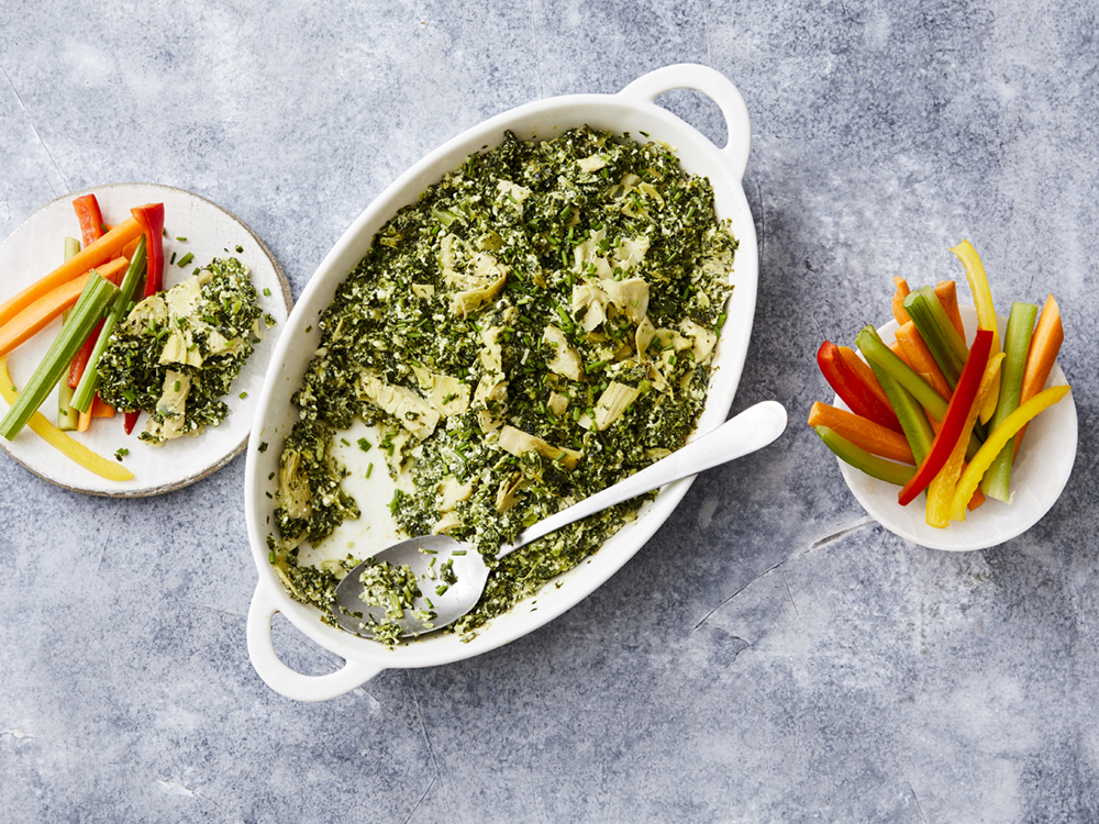 Kale and Artichoke Gratin Dip Savory