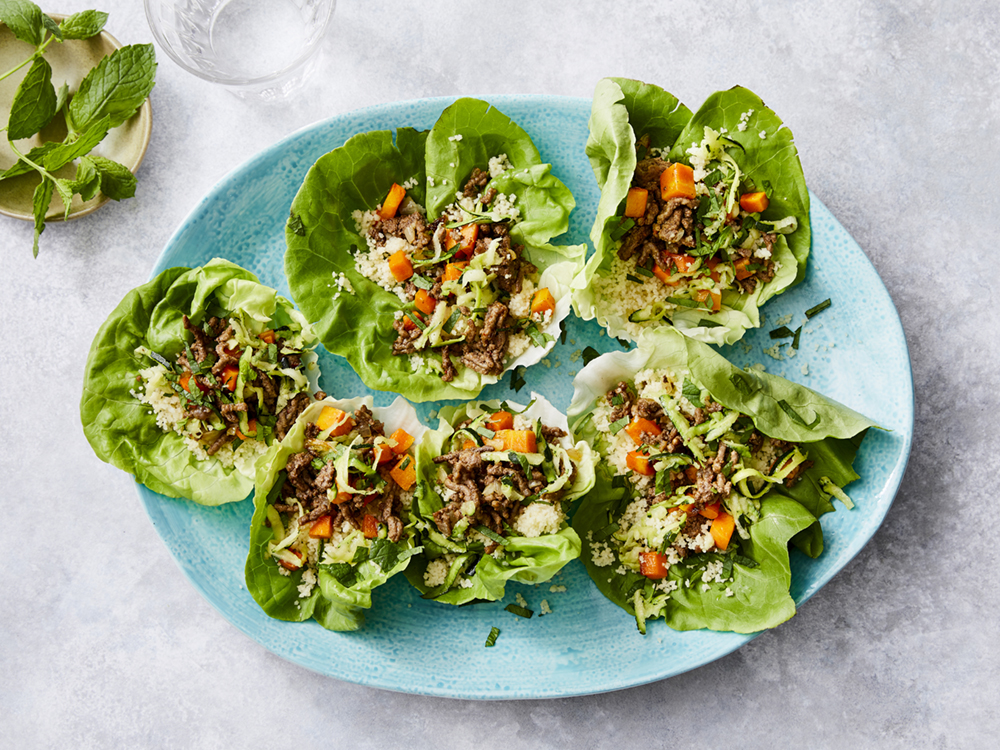 Moroccan Spiced Beef Lettuce Wraps | Savory