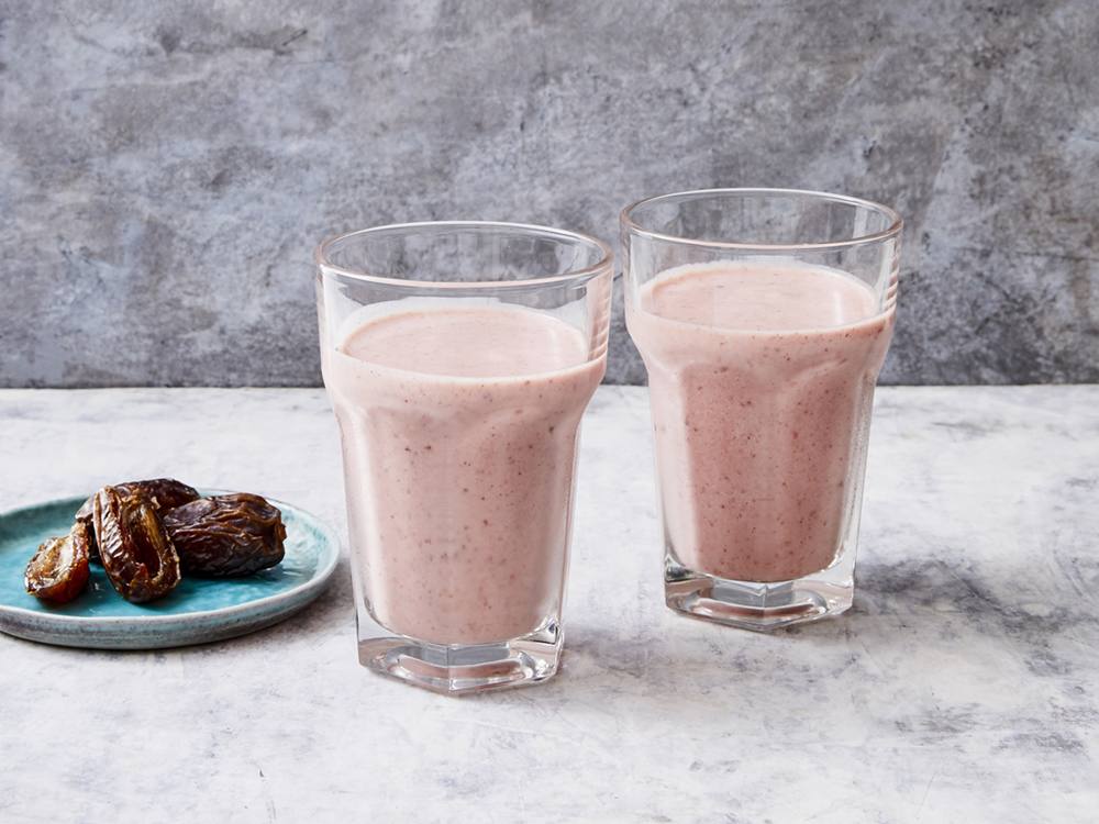 StrawberryAlmond Butter Smoothie Savory