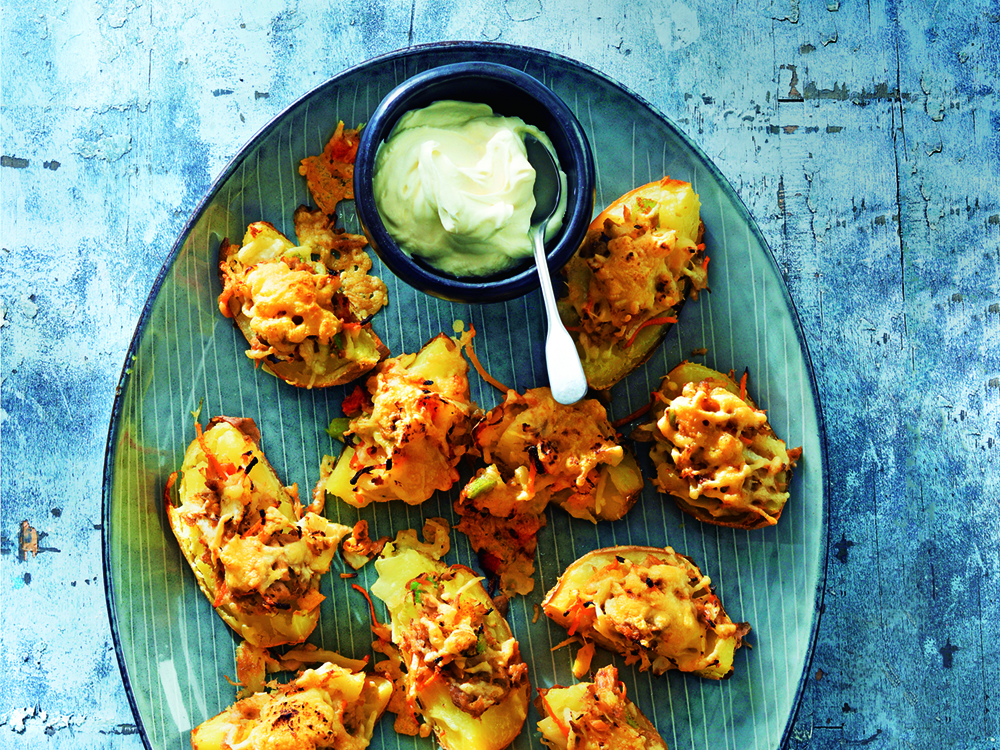 Sausage and Pepper–Stuffed Potato Skins | Savory