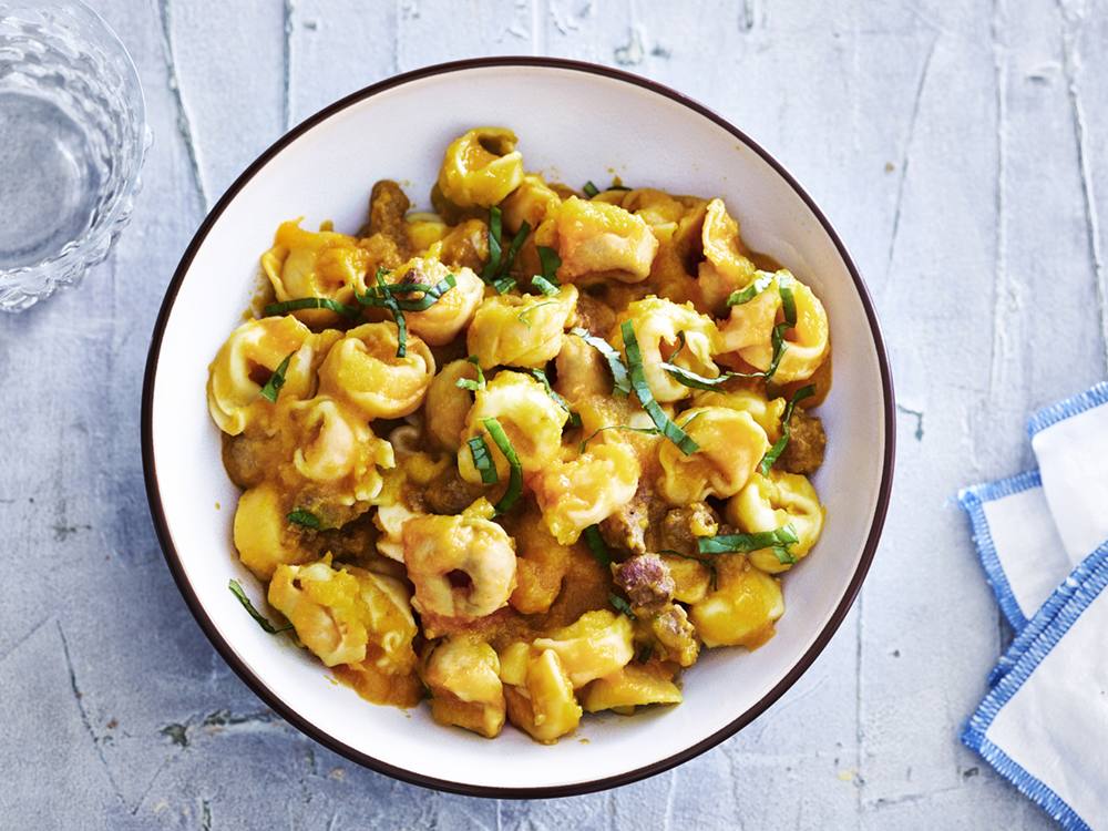 Tortellini with Sausage and Squash | Savory