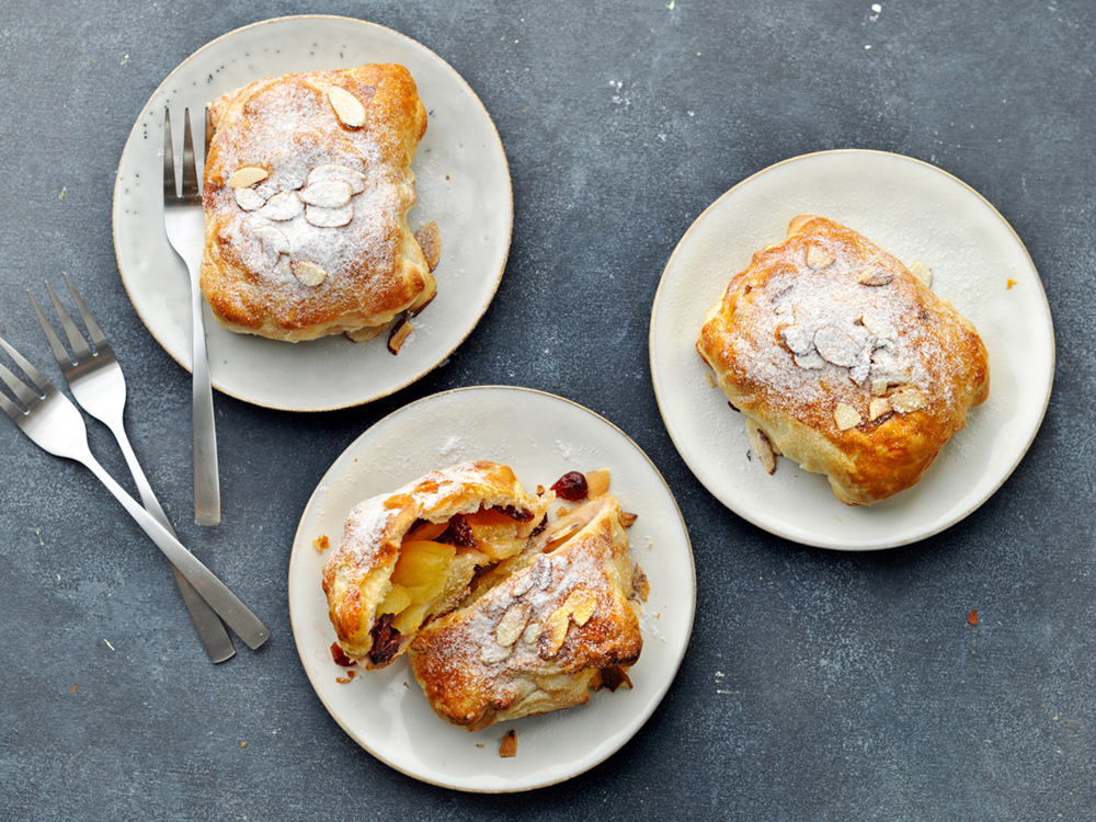 Individual Cran-Apple Strudels | Savory