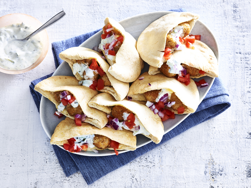 Chicken Meatball Pitas | Savory