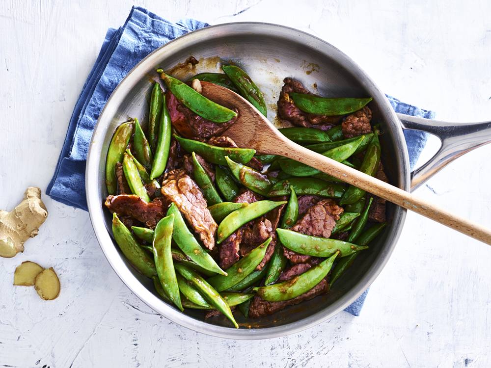 Beef and Sugar Snap Pea StirFry Savory