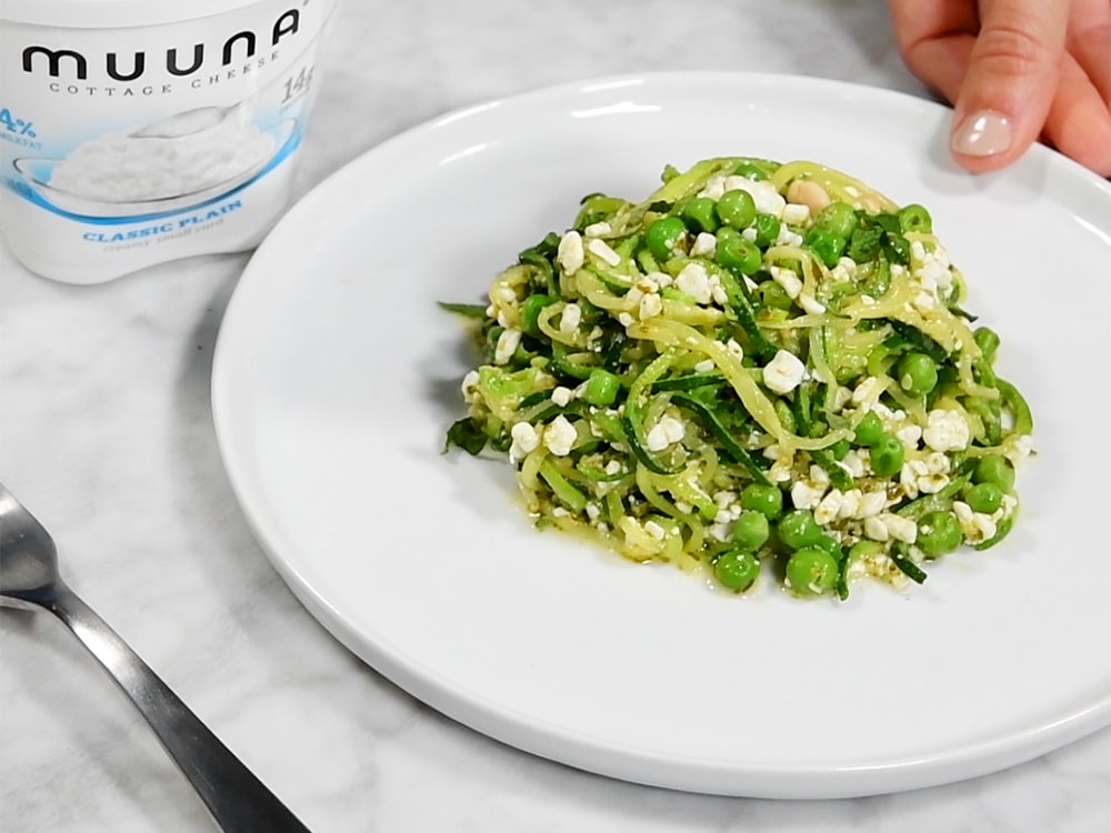 Muuna Zucchini Noodles with Protein-Packed Pesto | Savory