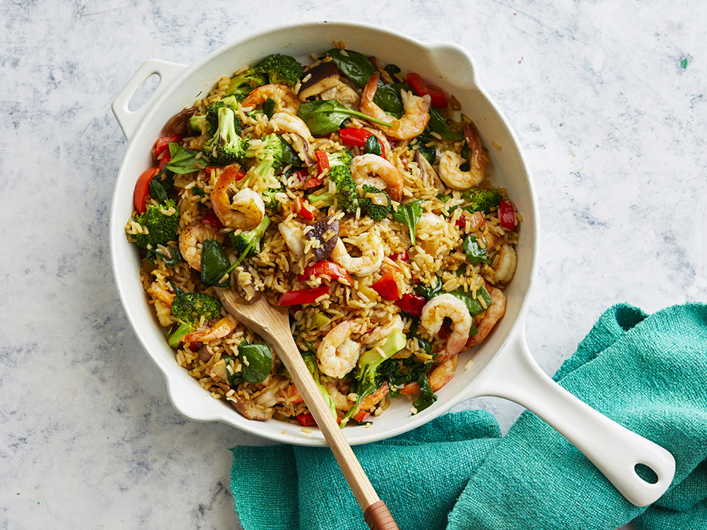 Shrimp and Veggie Fried Rice | Savory
