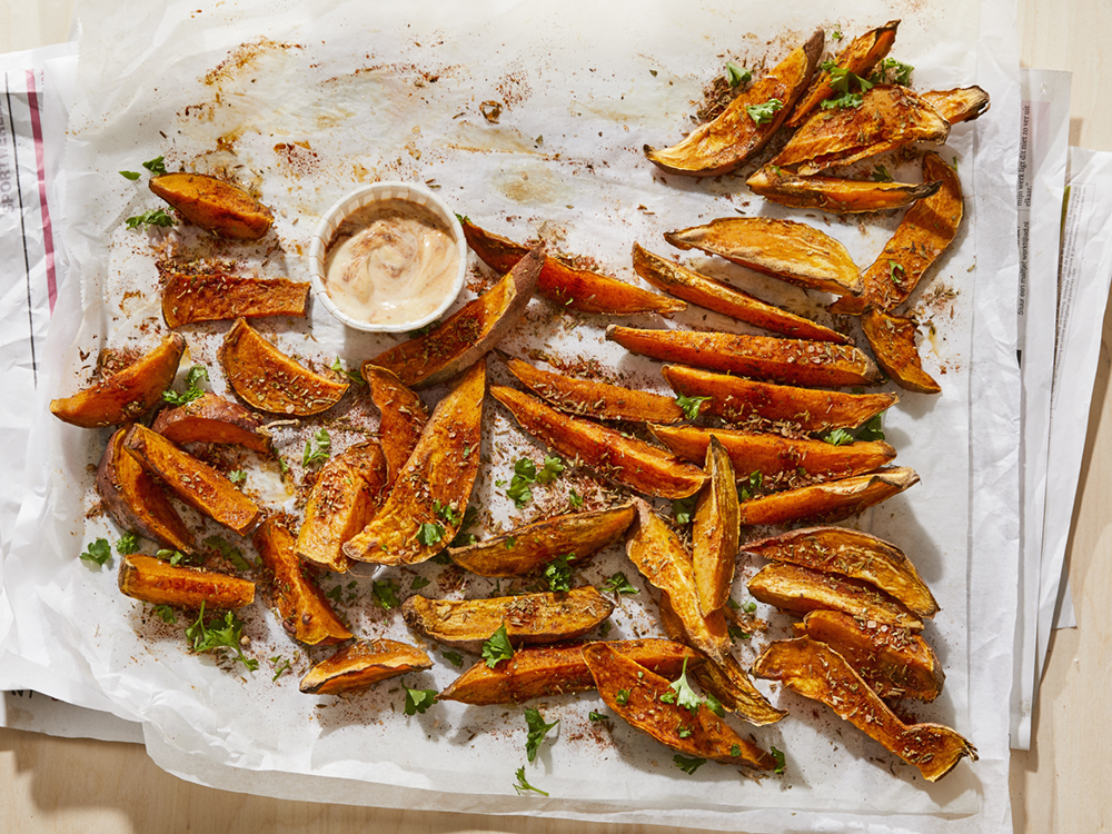 Sweet Potato Fries with Chipotle Aioli | Savory