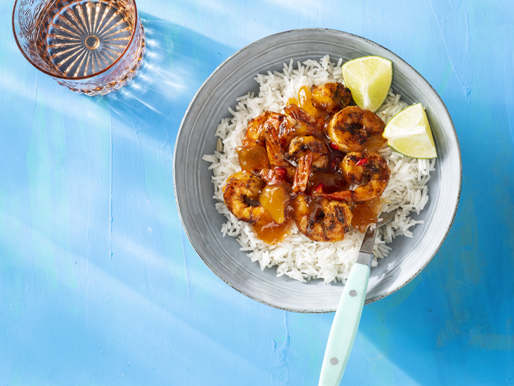 Grilled Shrimp with Mango Chutney | Savory