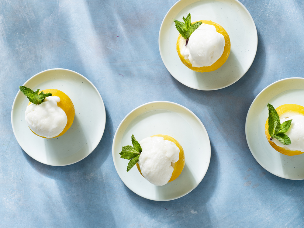 Lemon Sorbet Sparklers | Savory