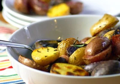 Buttery Roasted Baby Potatoes with Rosemary