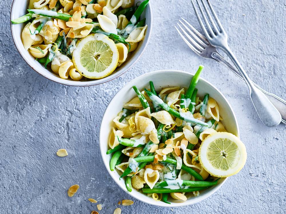 Pasta with Lemon and Goat Cheese | Savory