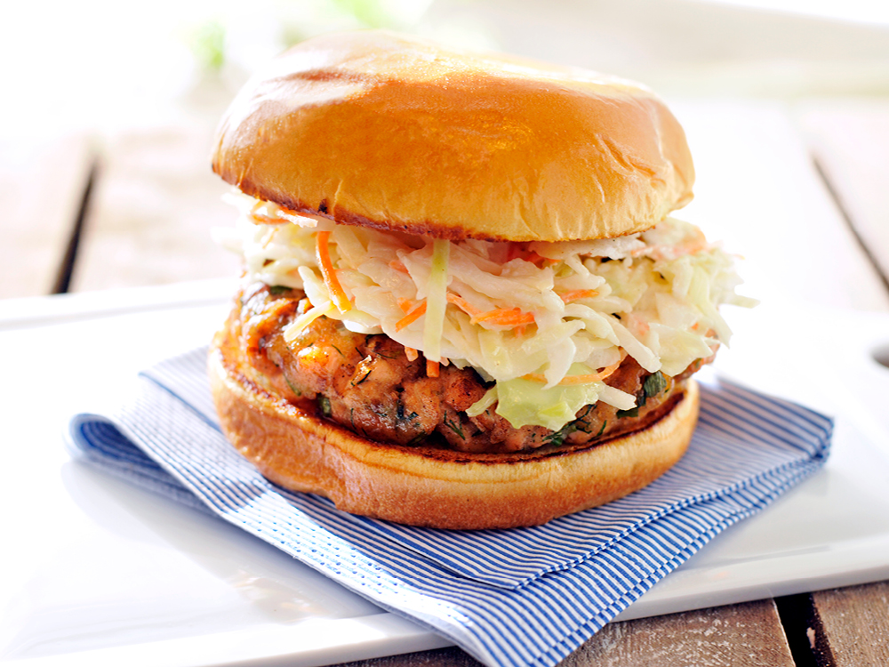 Herbed Salmon Burgers | Savory