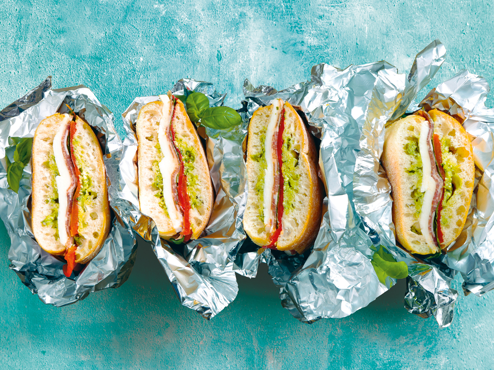 Prosciutto Panini with Pistachio Pesto | Savory