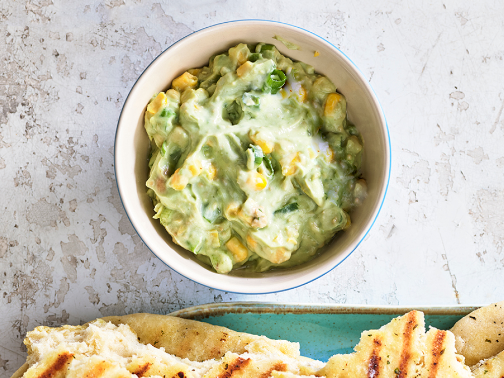 AvocadoCorn Dip Savory