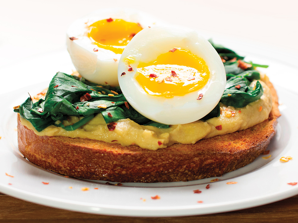Sabra® SoftBoiled Egg & Spinach Toast Savory