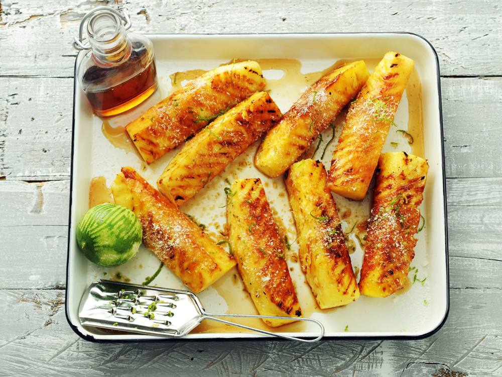 Grilled Tropical Pineapple Spears Savory