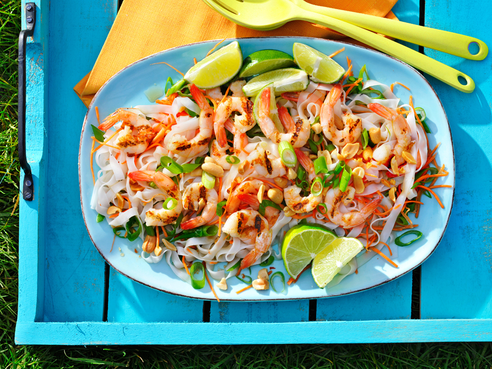 Pad Thai Salad with Shrimp | Savory