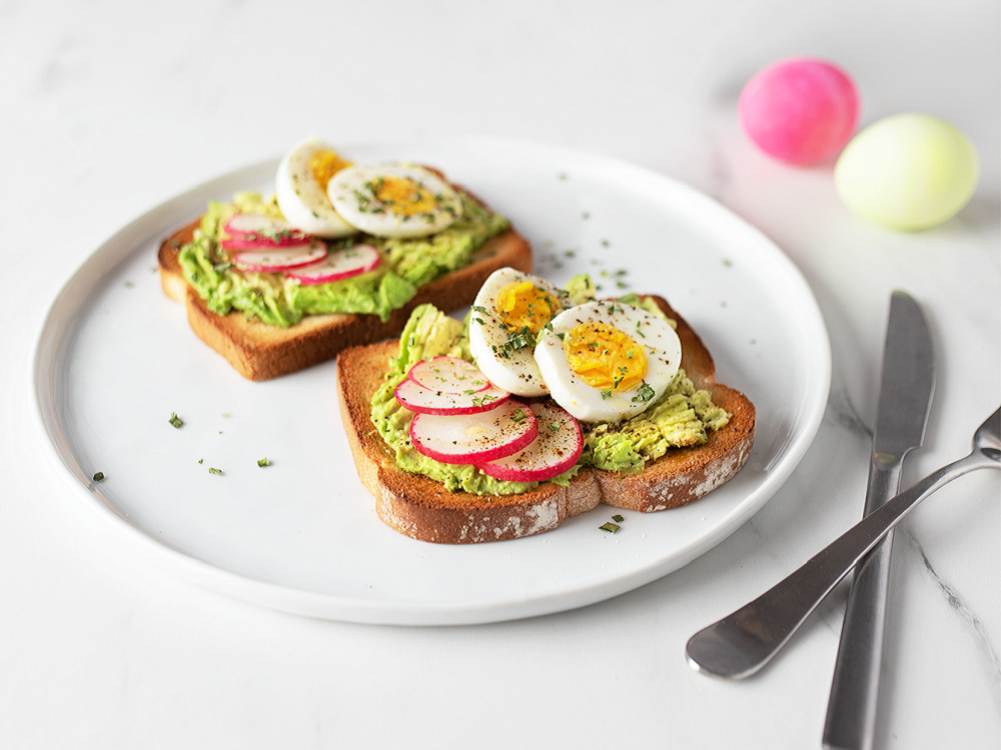 Avocado, Radish, and Egg Toast | Savory