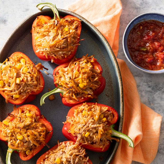 Pulled Pork Stuffed Peppers