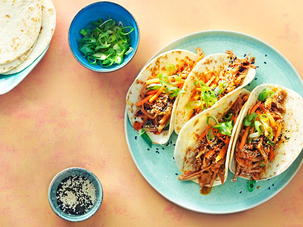 Slow Cooker Korean Pork Tacos | Savory