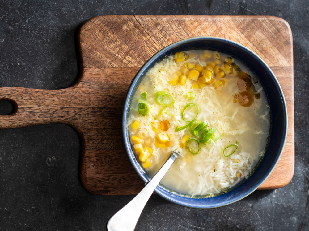 Corn Egg Drop Soup Savory