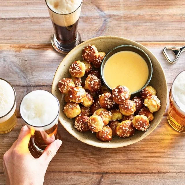 Soft Pretzel Nuggets with Beer Cheese