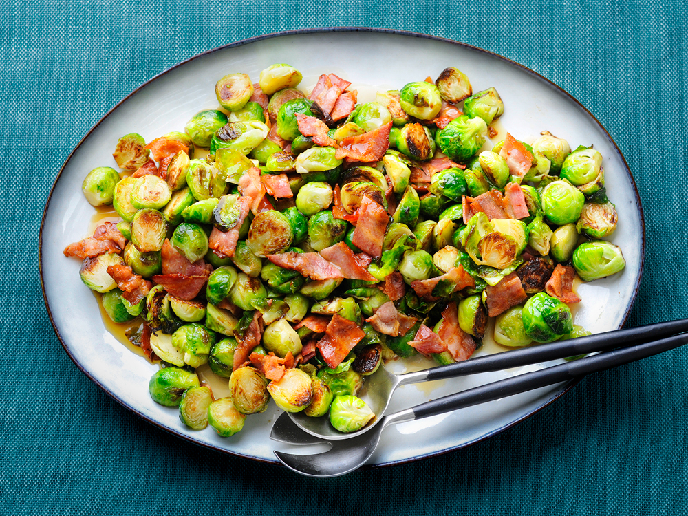 Maple-Bacon Brussels Sprouts | Savory