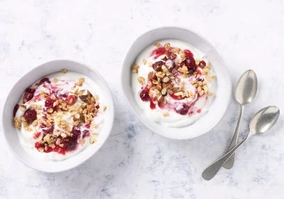 Cranberry-Granola Yogurt Bowls