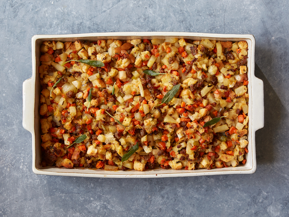 Sausage-Pear Stuffing | Savory
