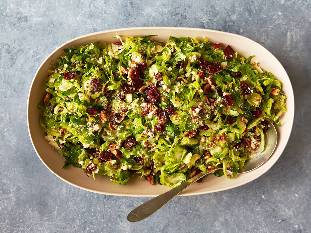 Brussels Sprouts Salad with Dried Cherries | Savory