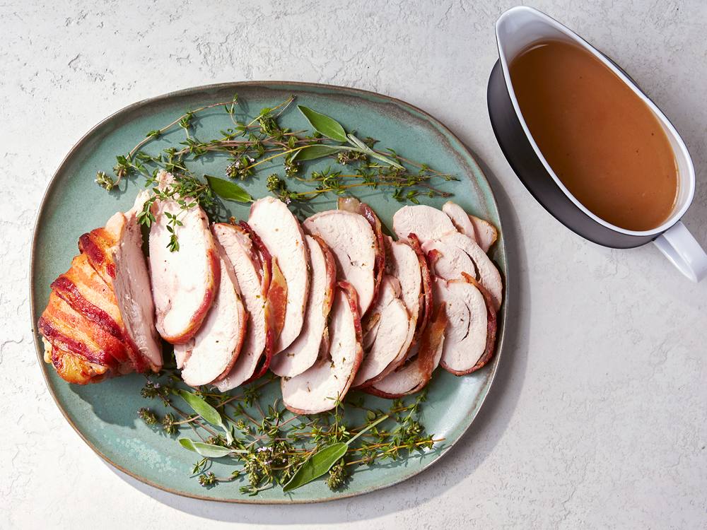 Bacon-Wrapped Turkey Breast | Savory
