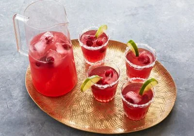 Spicy Cranberry Margaritas