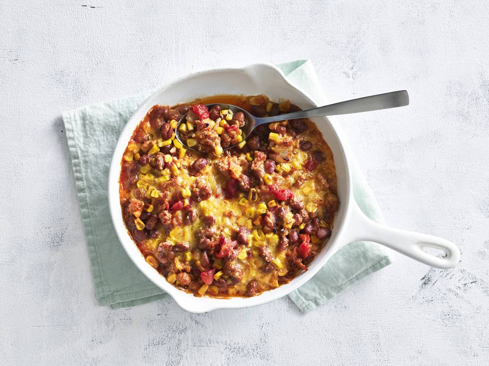 Turkey and Corn Skillet Casserole | Savory