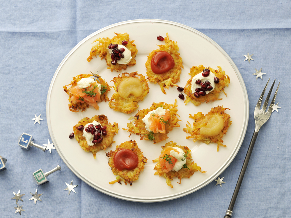 Mini Latkes and Toppings Bar | Savory