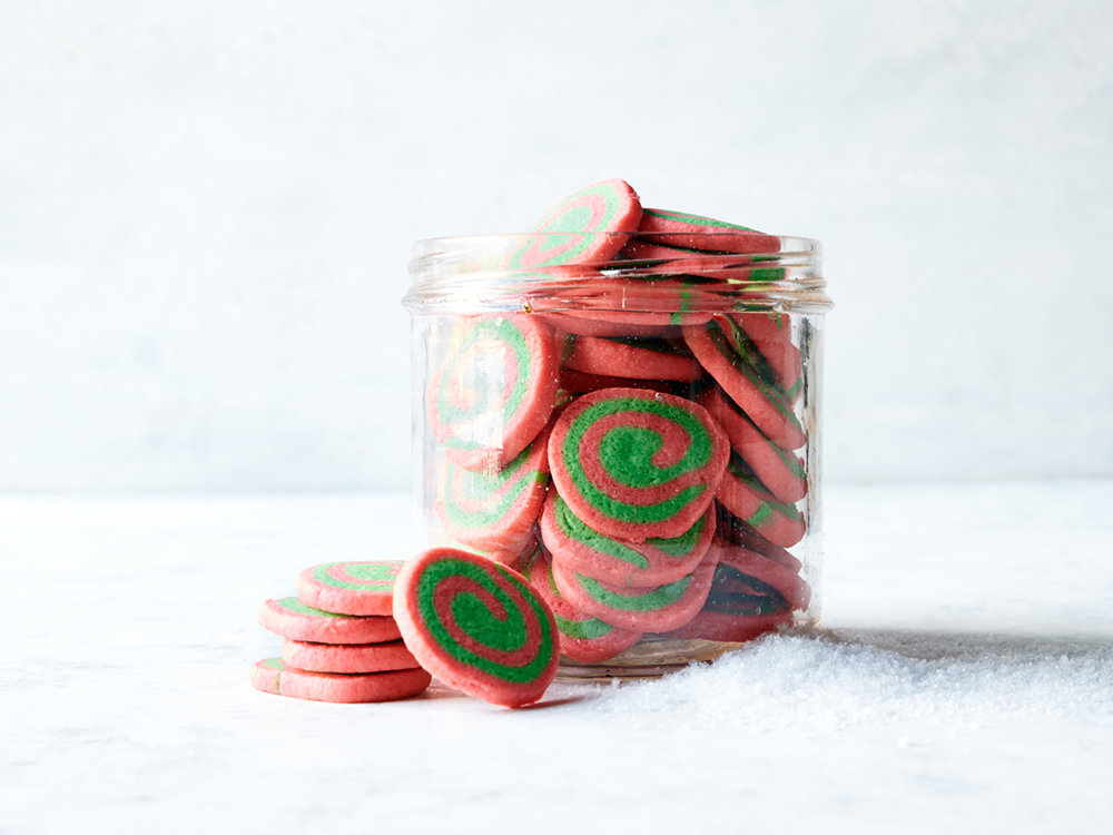 Red and Green Pinwheel Cookies | Savory