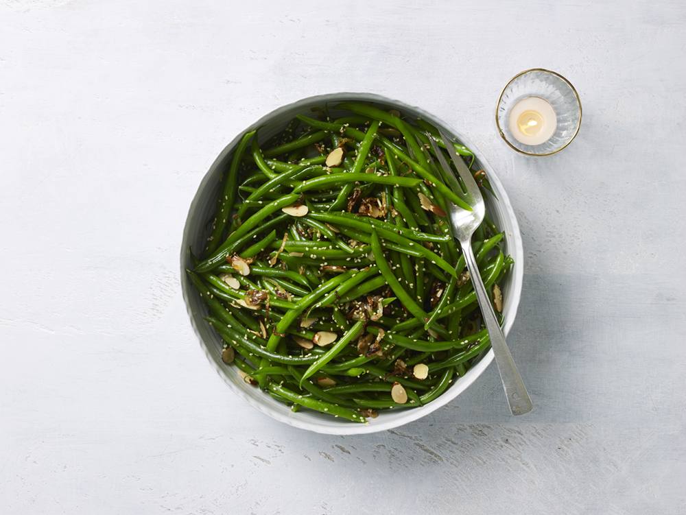 Brown Butter French Beans Amandine Savory