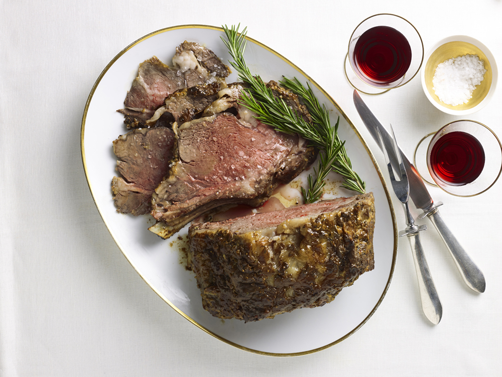 Peppercorn-Crusted Rib Roast | Savory