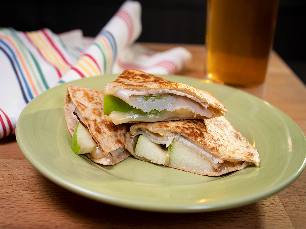 Cabot® Pepper Jack, Apple & Smoked Turkey Quesadillas | Savory