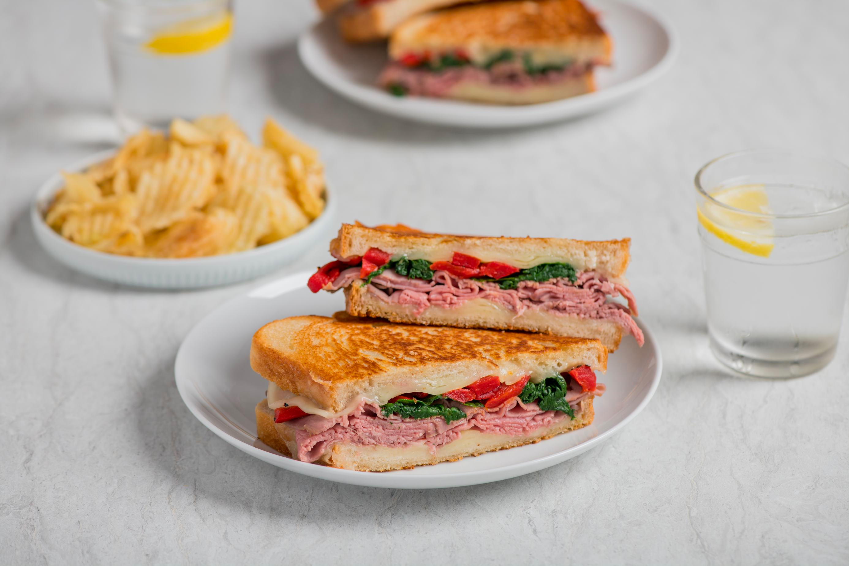 Grilled Horseradish Roast Beef and Sourdough Sandwich Savory