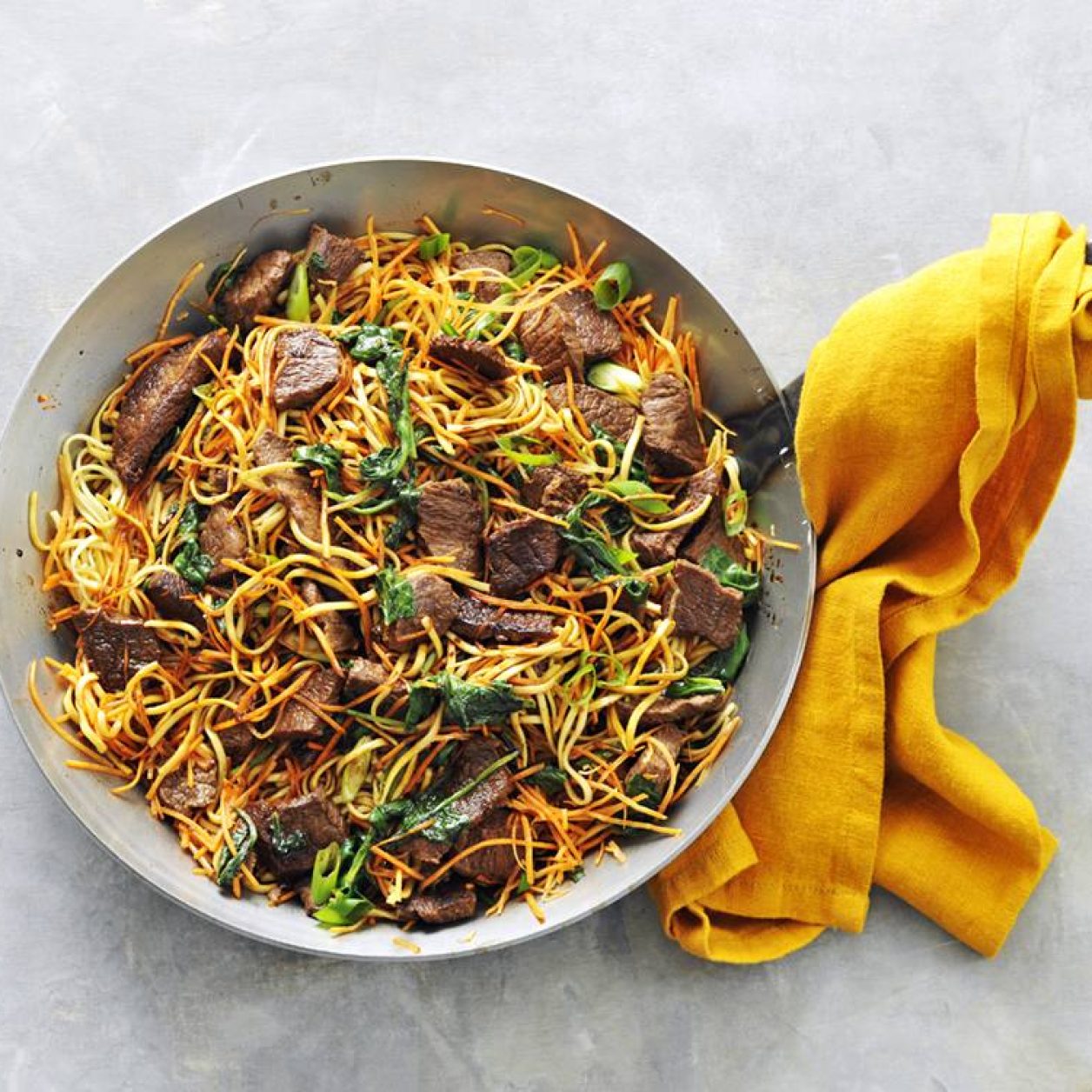 Korean-Style Noodles with Beef | Savory